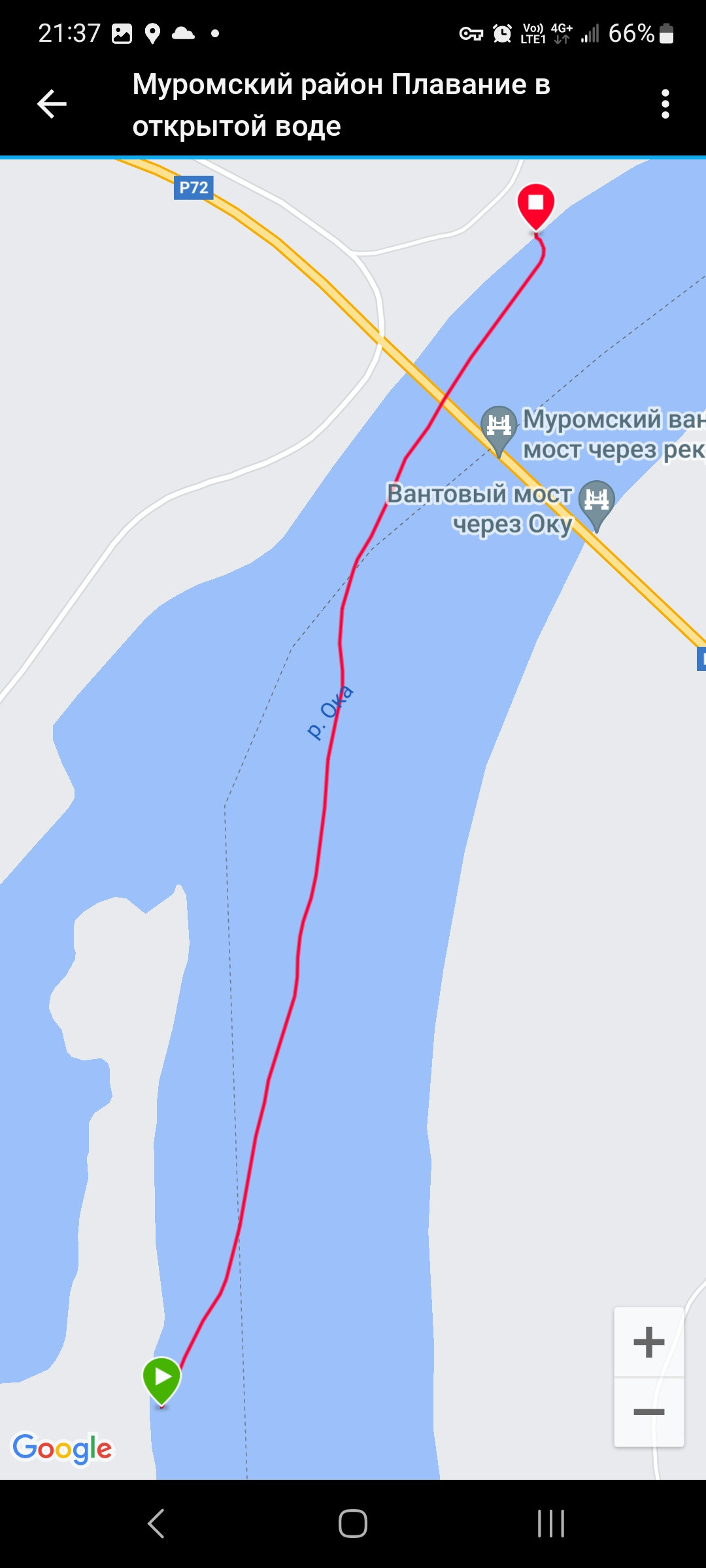 Вот так я наплутал, вместо 1.863 км получилось 2.130 км