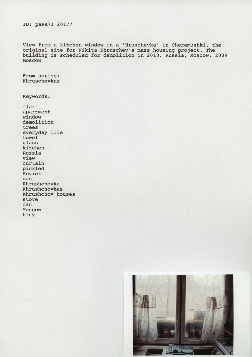 Keywords. Petr Antonov