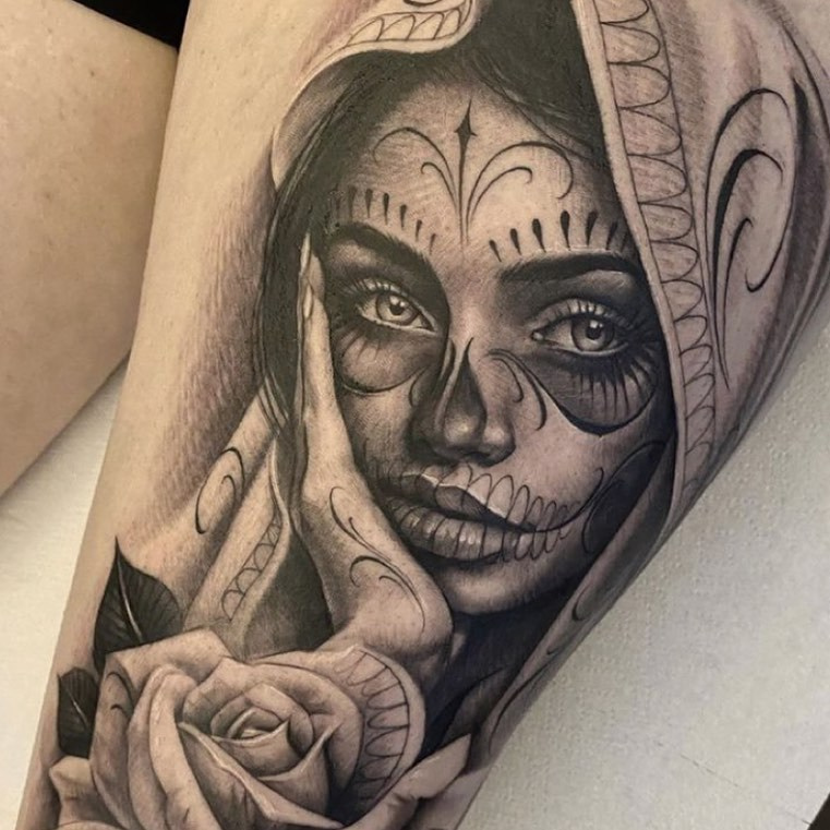 Тату в стиле Чикано в Краснодаре — «Terminator». Тату-салон в Краснодаре — «Terminator»