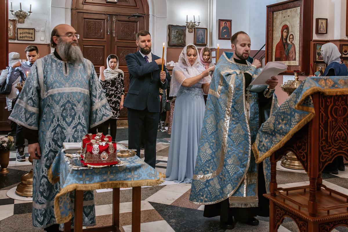 Молитва во время таинства Венчания.