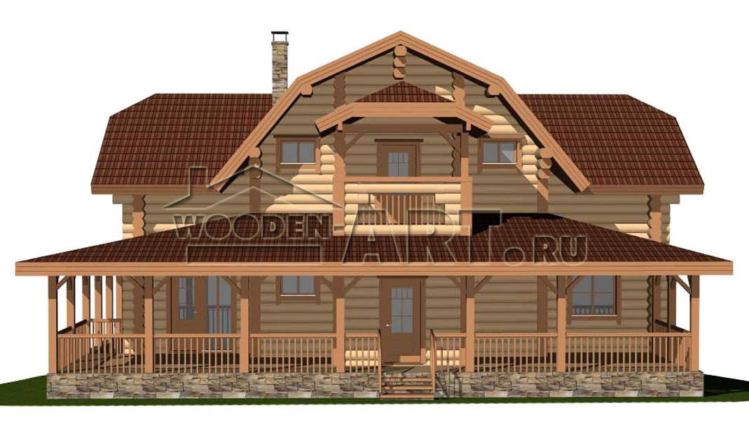 «Алиса» 259 кв. м. Проекты деревянных домов