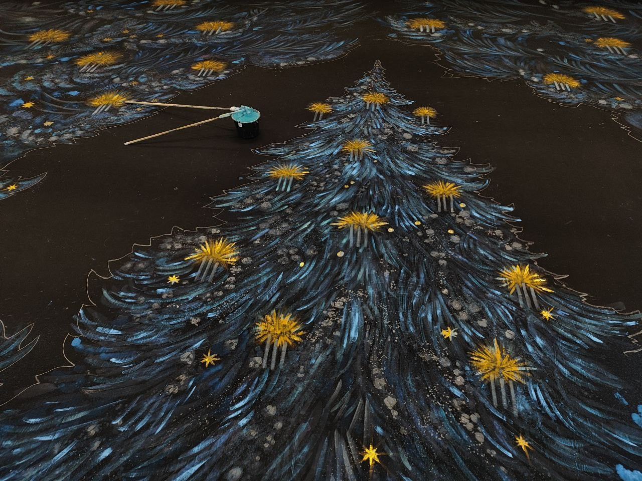 Художественная роспись тканей для сцены: от эскиза к полотну | Технология. История занавеса. Превращаем идею в технологию