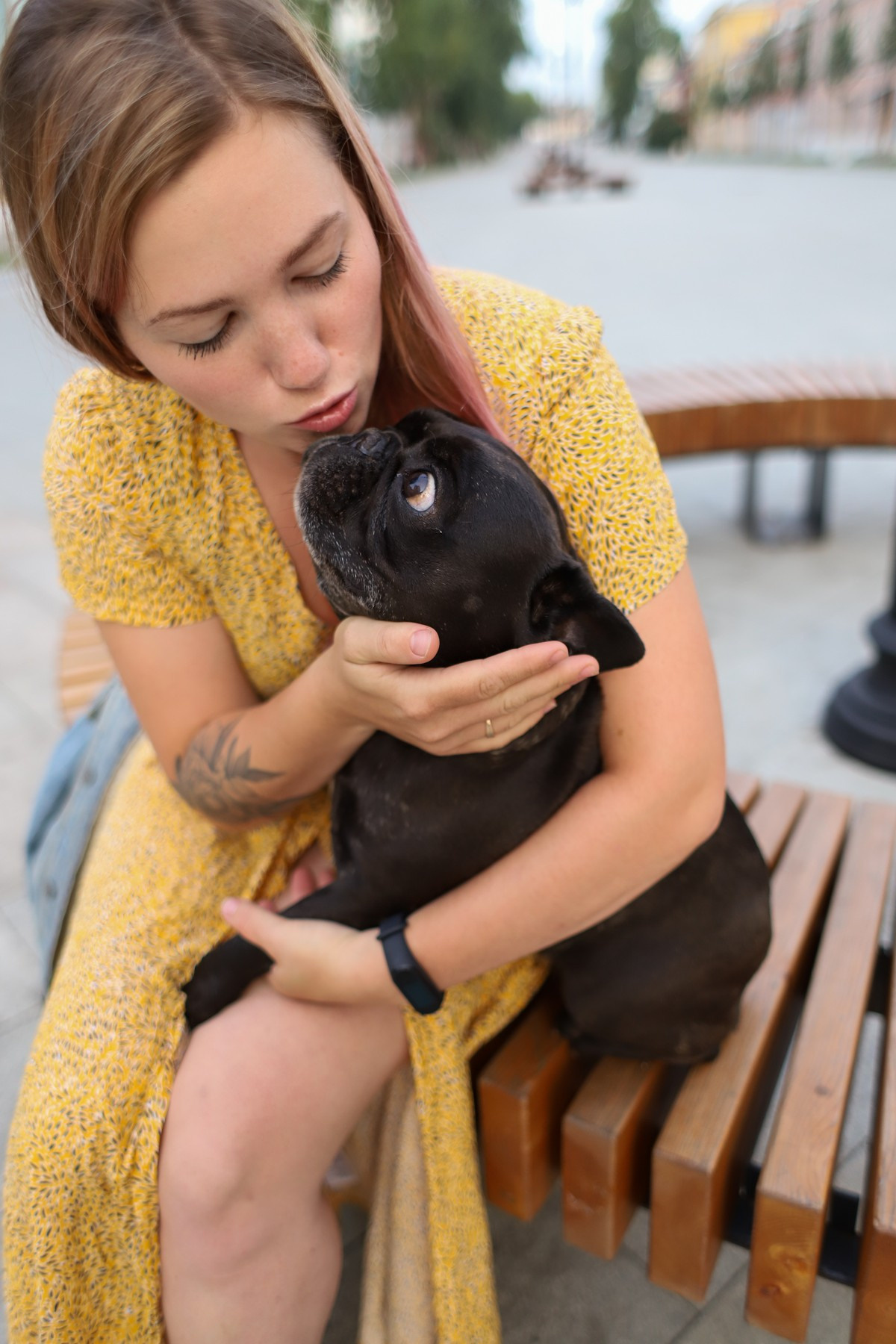 Девушка с собакой. Семейный фотограф Елизавета Увицкая