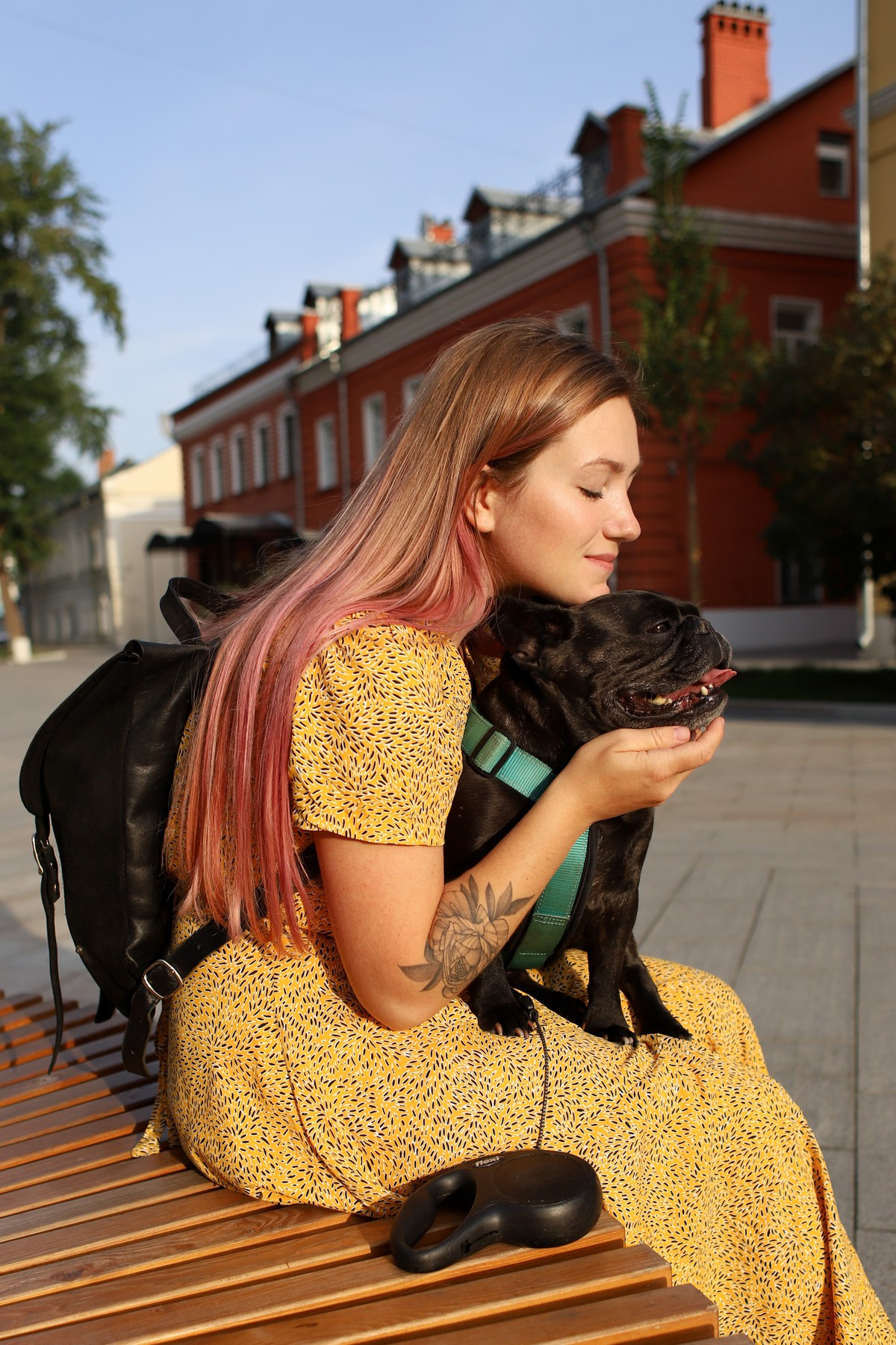 Девушка с собакой. Семейный фотограф Елизавета Увицкая