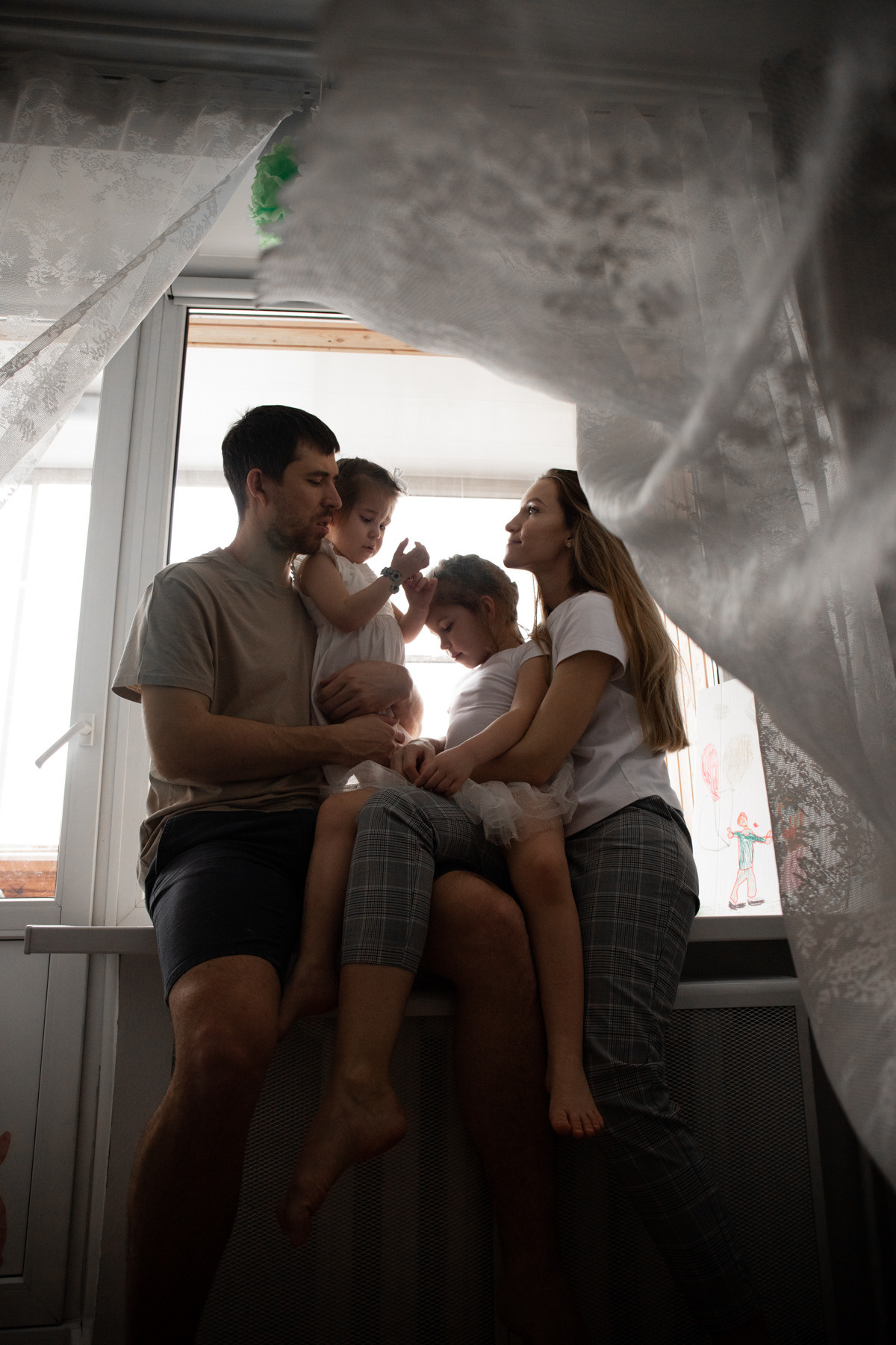 Домашняя семейная фотосессия. Семейный фотограф Елизавета Увицкая