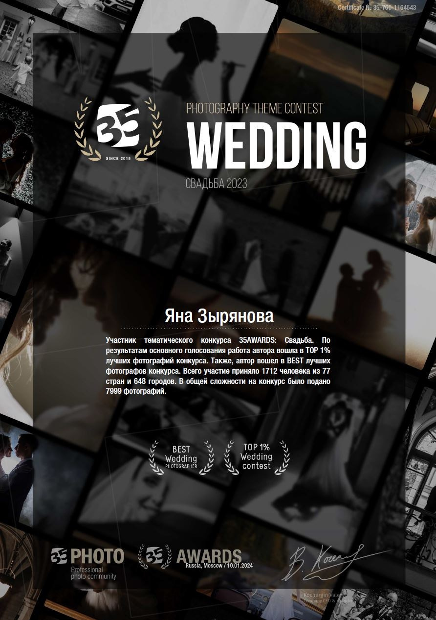 Дипломы. Фотограф Зырянова Яна, Снежинск, Екатеринбург, Челябинск