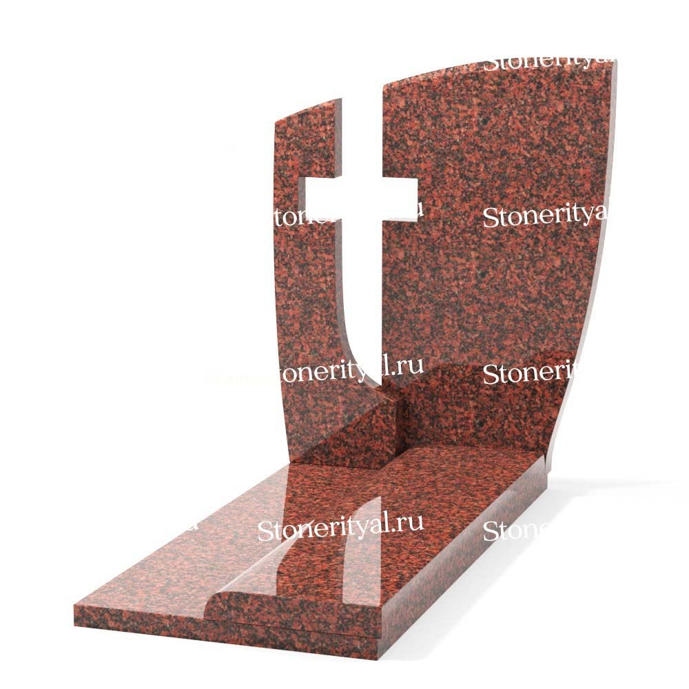 Комбинированные памятники на одного. Изготовление и установка памятников в Москве и МО