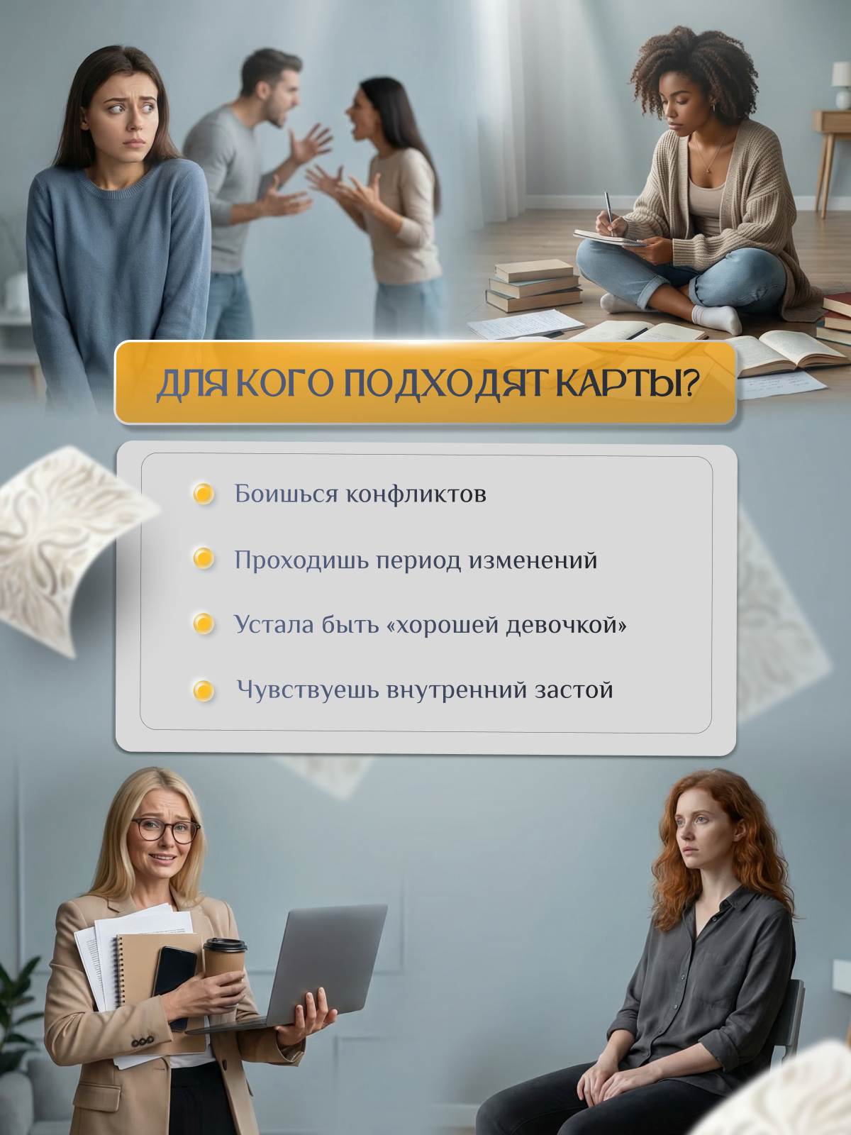 Инфографика | Карточка товара | Метафорические карты. Графический дизайнер AI в Москве Валерия Кос