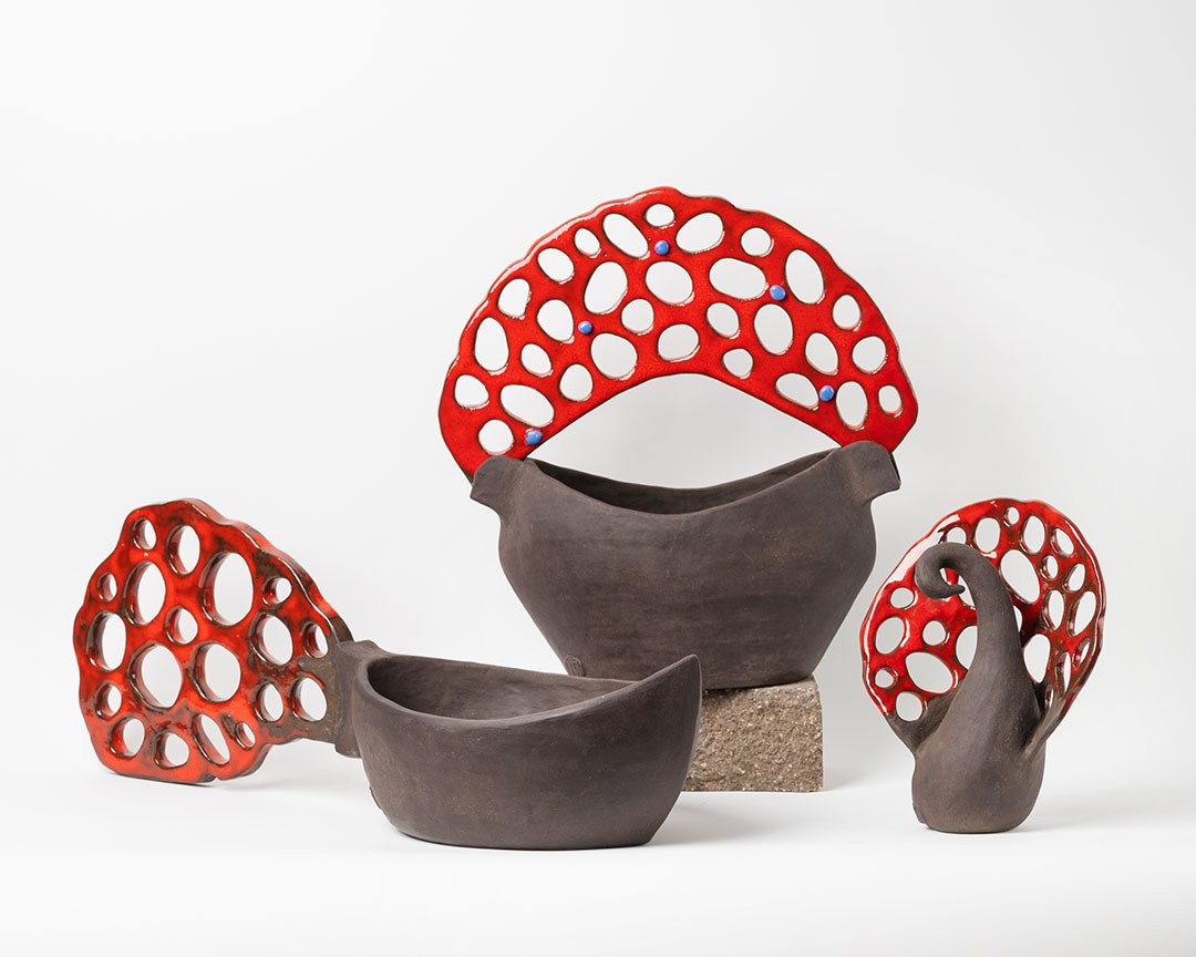 Вазы Жар-птица. Художник и керамист в Москве Виктория Густарёва