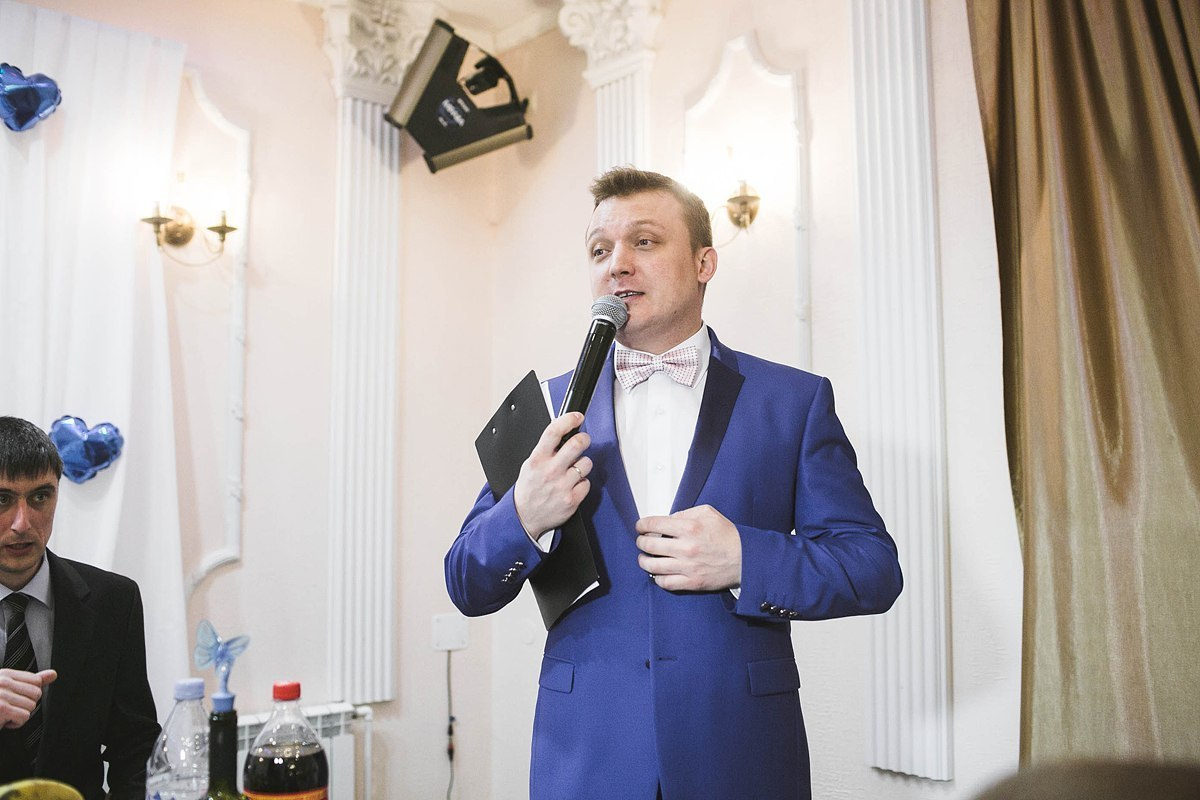 Свадьба Анастасии и Андрея 12 апреля 2014 года. Ресторан "Каравелла". Ведущий на свадьбу, корпоратив и юбилей в Москве Сергей Рябинин