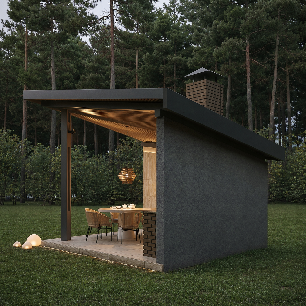 Павильон для барбекю. STD DESIGN — Студия дизайнера интерьеров и декоратора Татьяны Себурёвой