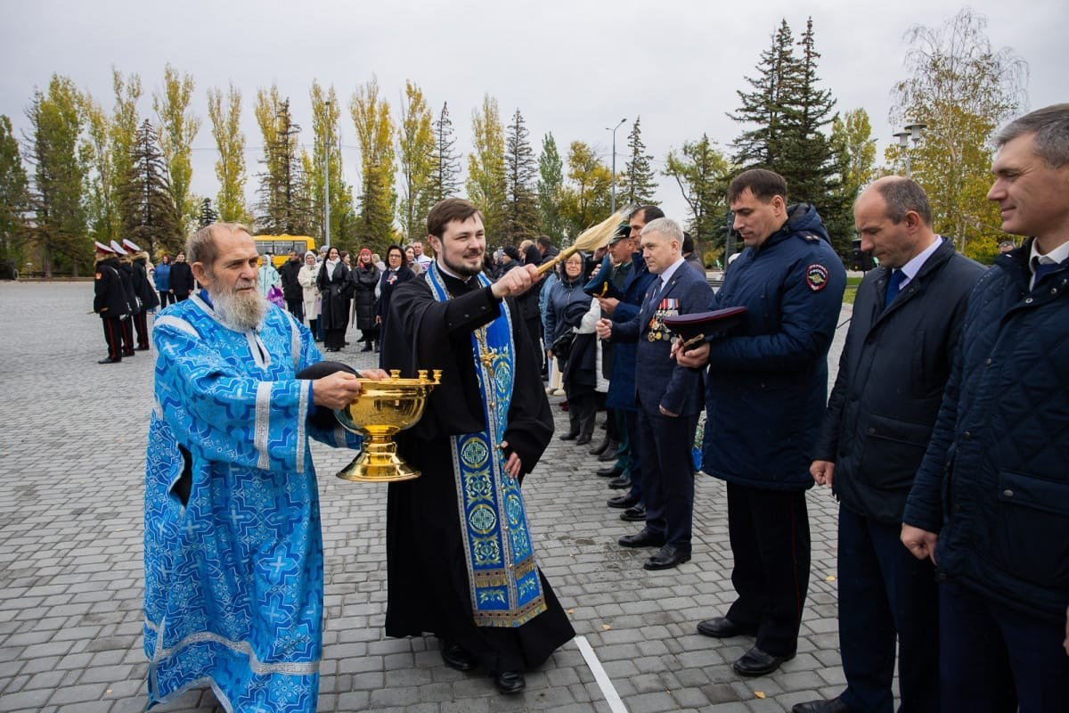 Священник поздравил кадетов с принятием Присяги. Саратовское Северо-Западное благочиние