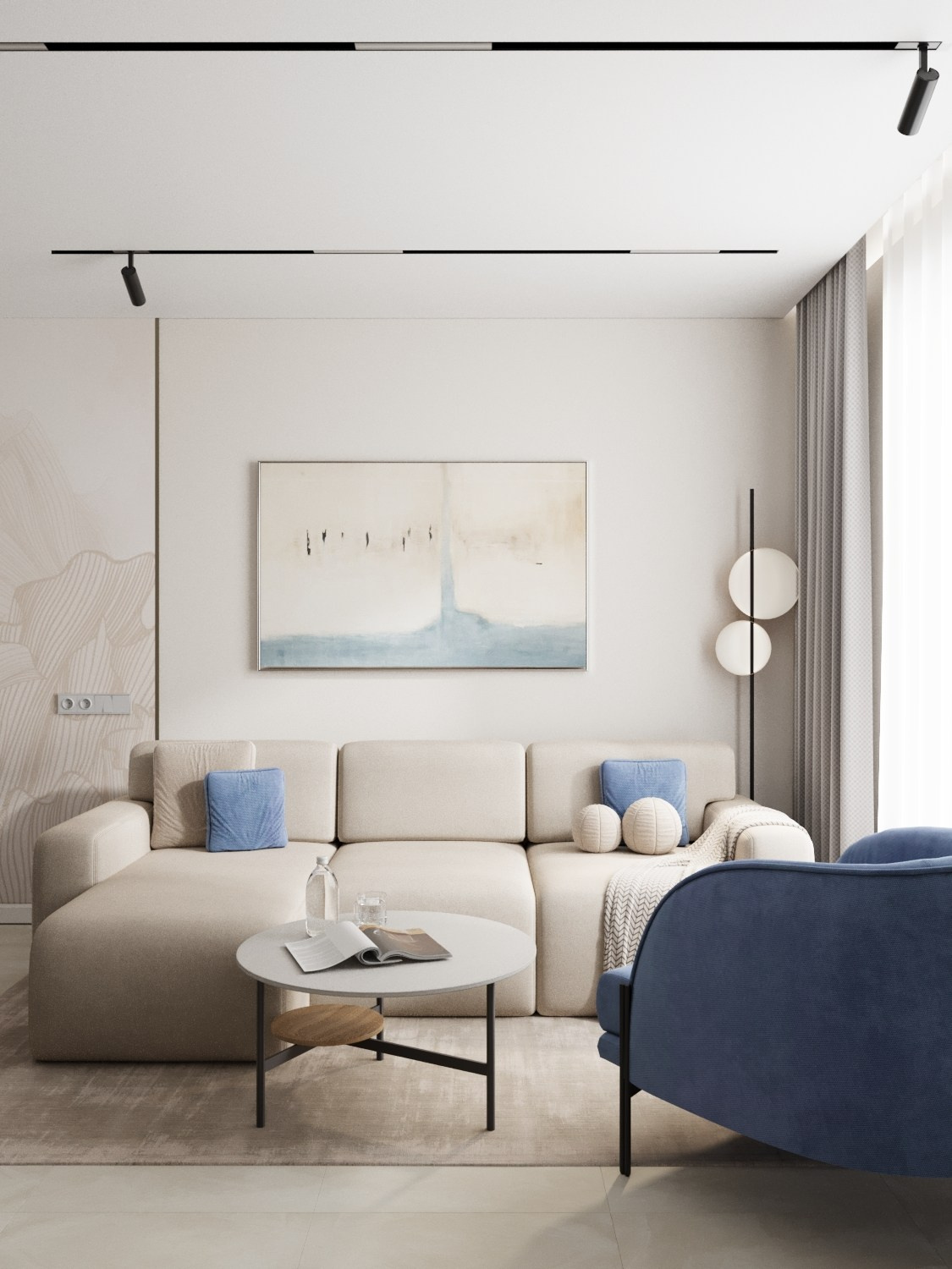 ЖК На кольская. Дизайн интерьера в Москве: уютные планировки и стильные цветовые решения от Гегани Амирян