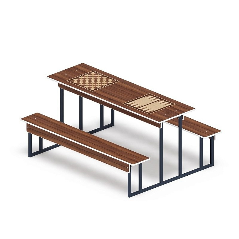 Нарды + Шахматы - Столик для взрослых - МФ 32.01.04-01Габариты (ШхДхВ): 1850x1300x850 Зона безопасности, мм: 2850х2300