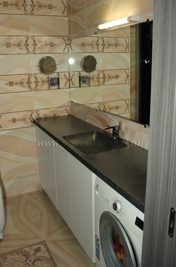 Столешницы в ванную комнату. Гранит-Комфорт|Столешницы из искусственного камня в Перми |Пермь