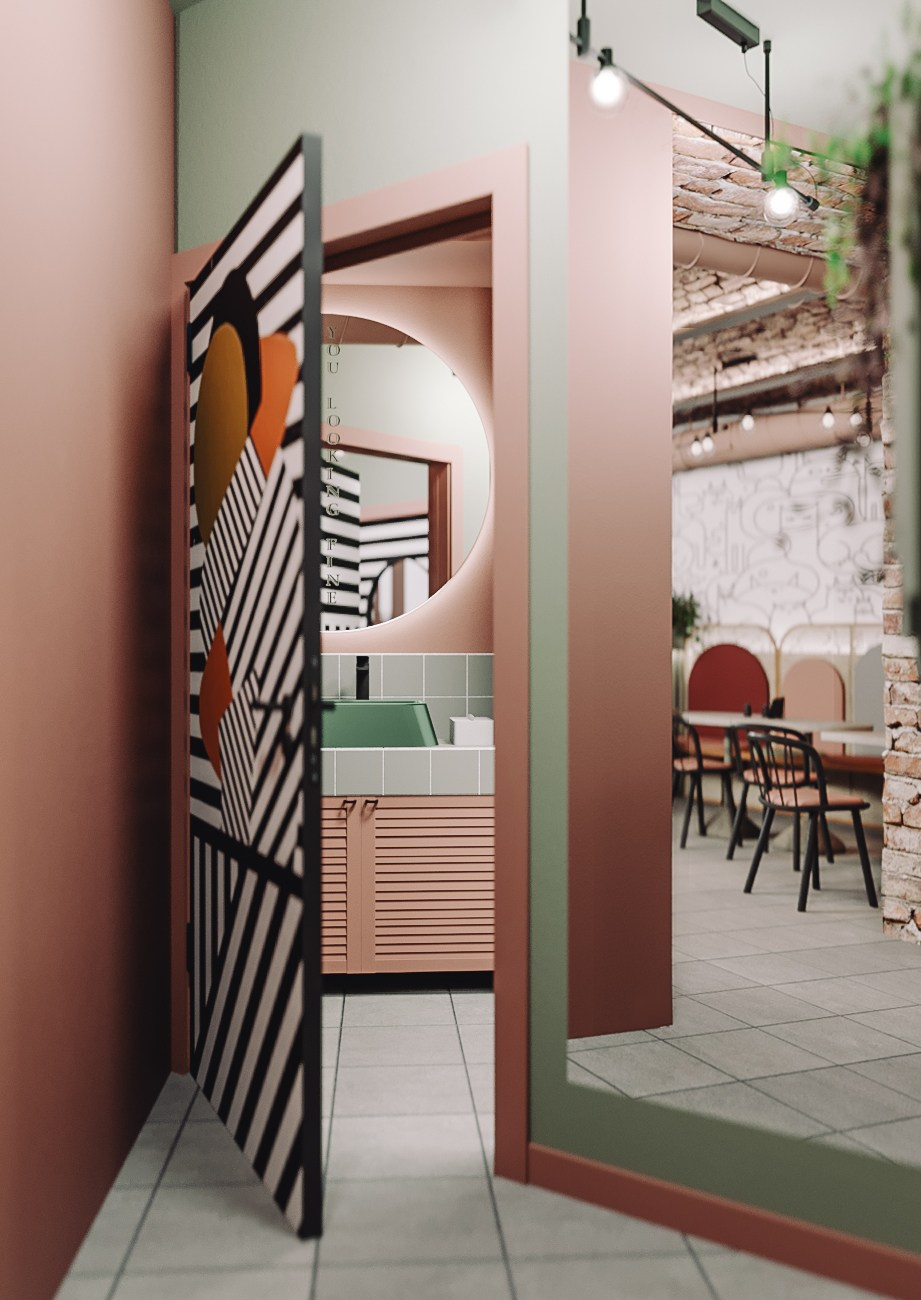 Lazy Cats Кебаб кафе. Дизайн Марина Павлюченкова. 3D визуализатор интерьеров Ксения Жарко