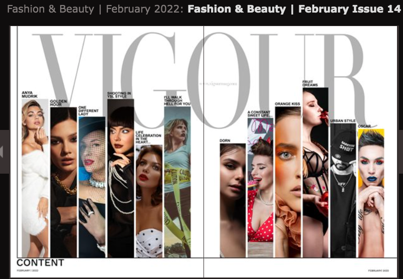 Vigour Magazine, 2022. Фотограф в Астане Табакова Наталья