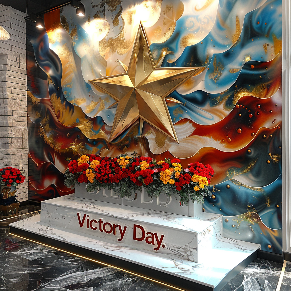 Разработка эскизов декора для тендера для праздника 9 мая. Главная