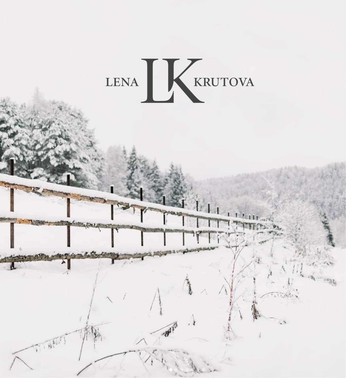 Логотип для фотографа. Лена Крутова. Фотограф в Москве