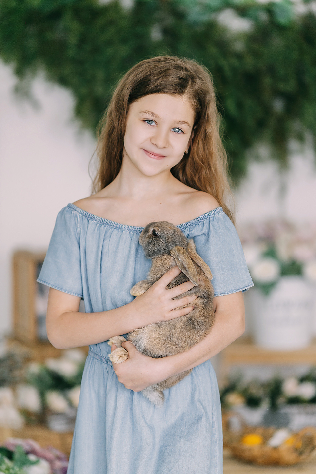 Пасхальный фотопроект с кроликами и цыплятами совместно с фотостудией Art House. Семейный и детский фотограф в Пскове и Санкт-Петербурге Яна Калинина