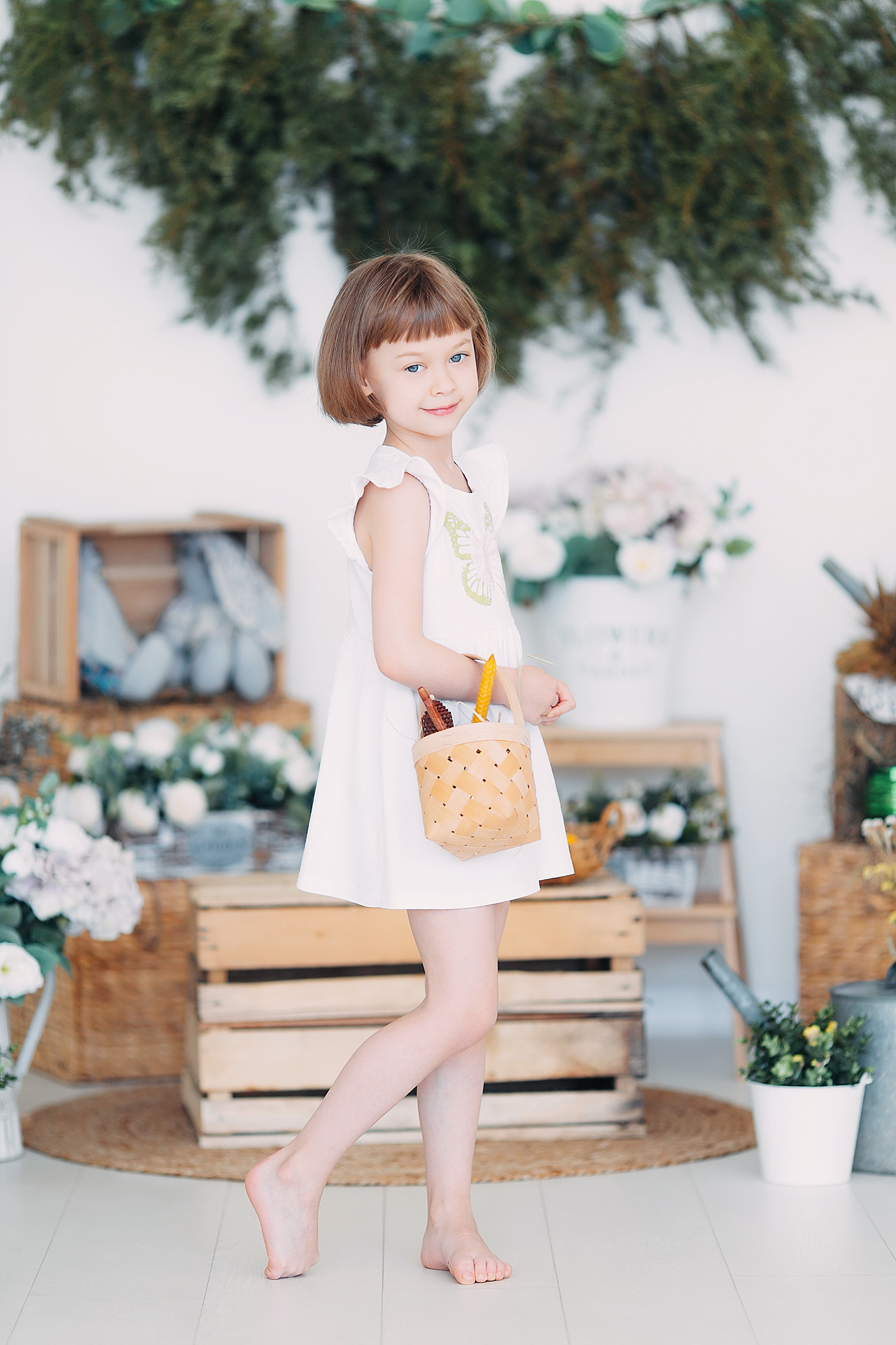 Пасхальный фотопроект с кроликами и цыплятами совместно с фотостудией Art House. Семейный и детский фотограф в Пскове и Санкт-Петербурге Яна Калинина