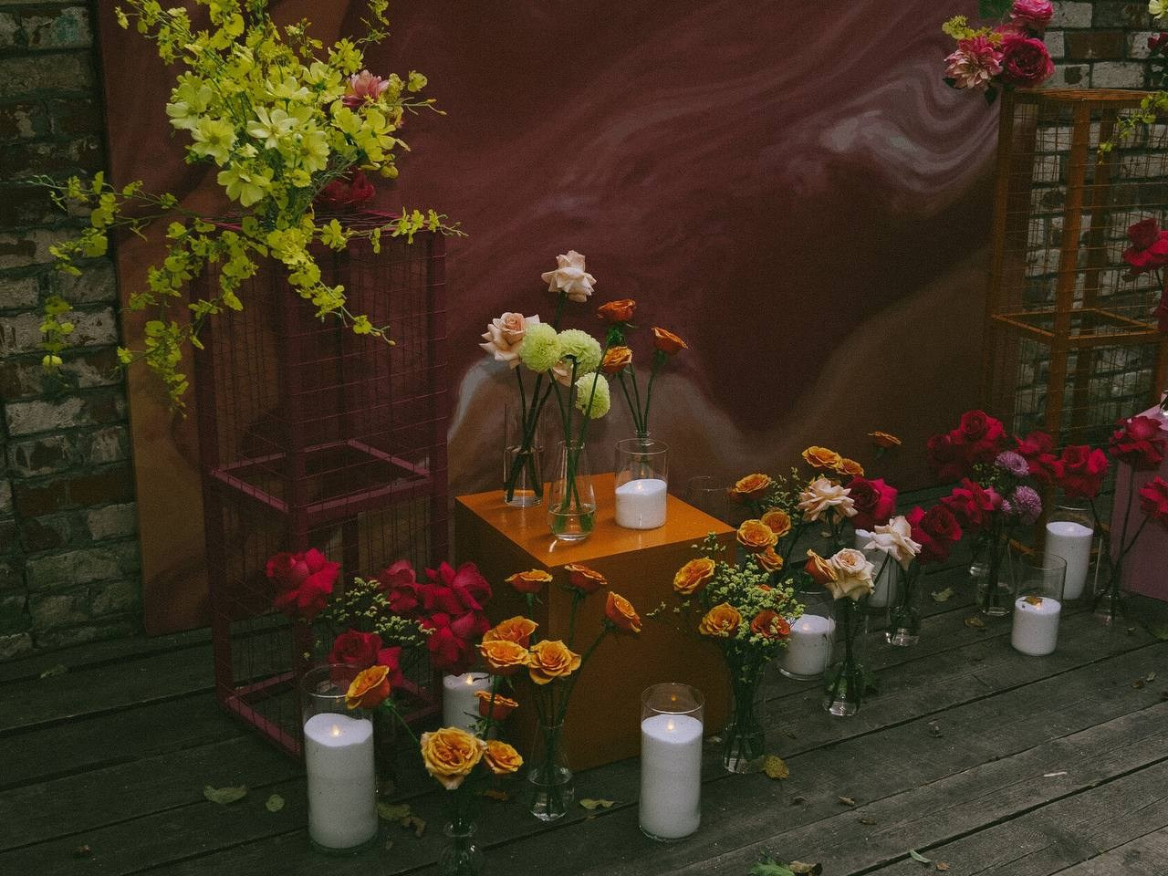 Винные оттенки. Подрядчики и друзья сети свадебных площадок House for wedding