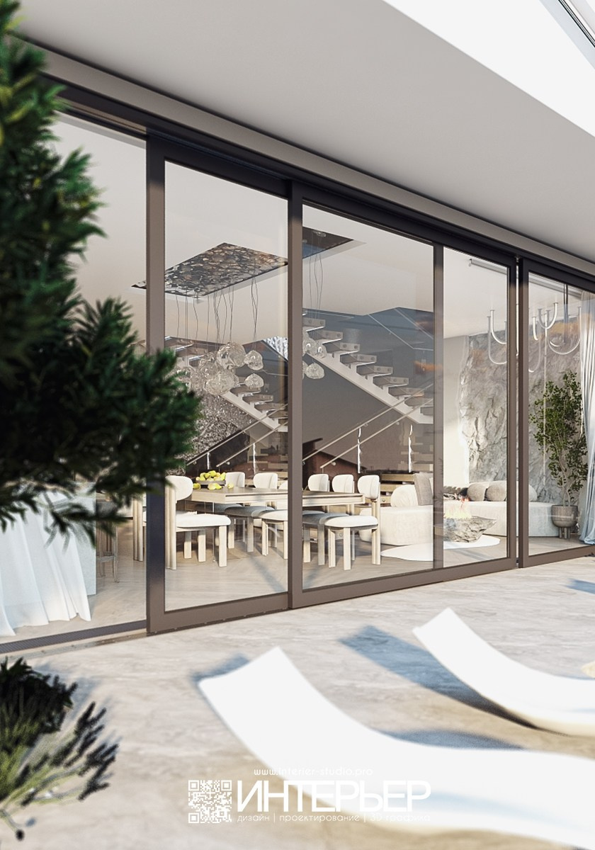 Дизайн-проект Дома Константина и Олеси. Дизайн интерьера, 3D визуализация и 3D моделирование. Создание проектов и чертежей. КМВ: Кисловодск, Пятигорск, Ессентуки и удаленно