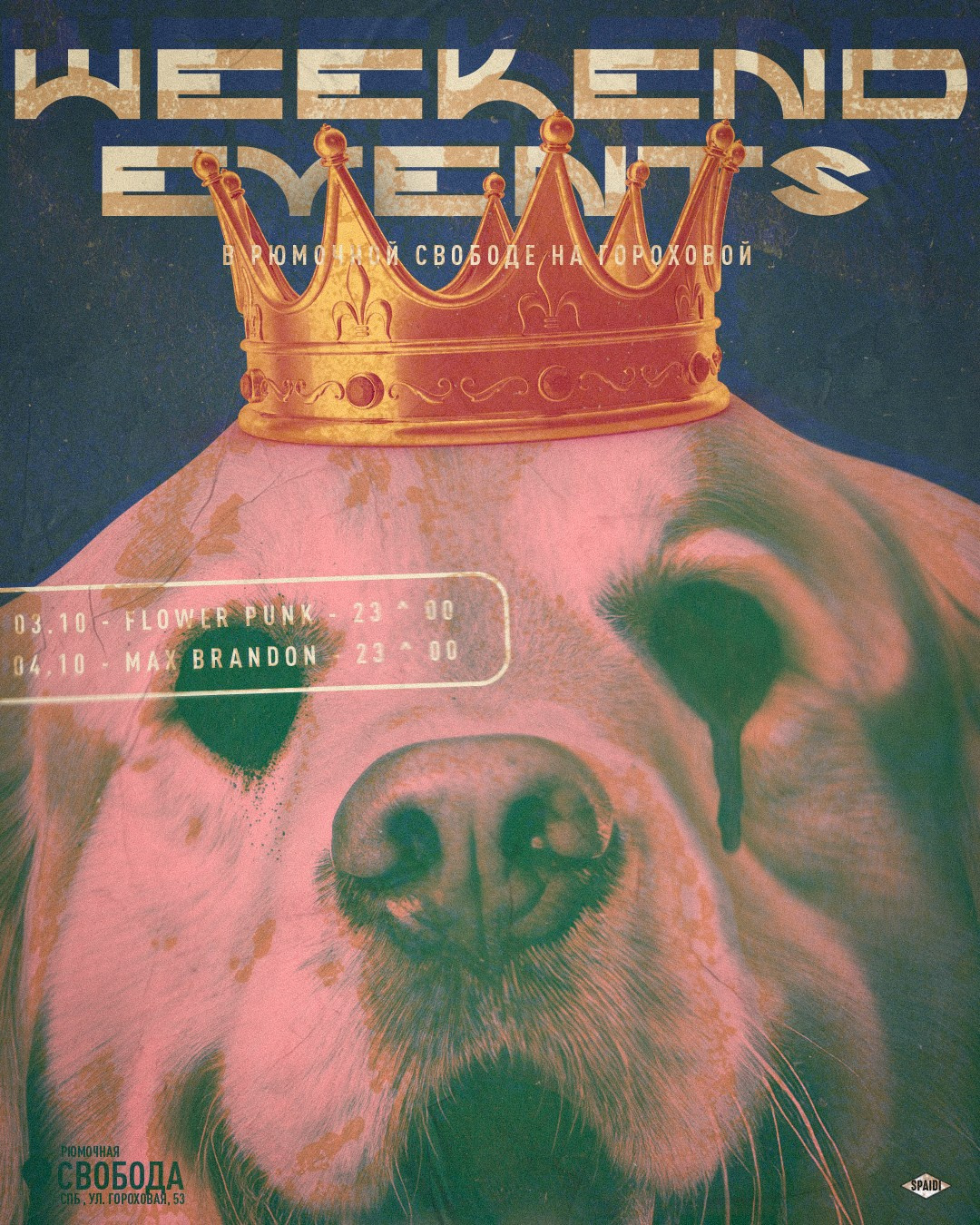 WEEKEND EVENTS. Spaidi Design | Graphic Design