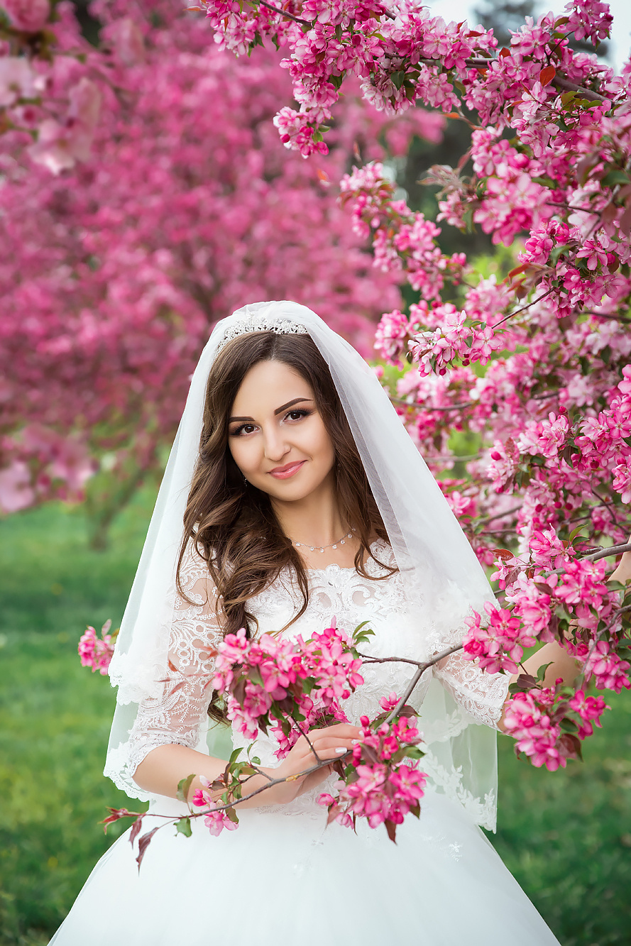 Свадебная серия фотографий в Ботаническом парке. Свадебный фотограф Краснодар, Сочи, Геленджик, Анапа, Ростов