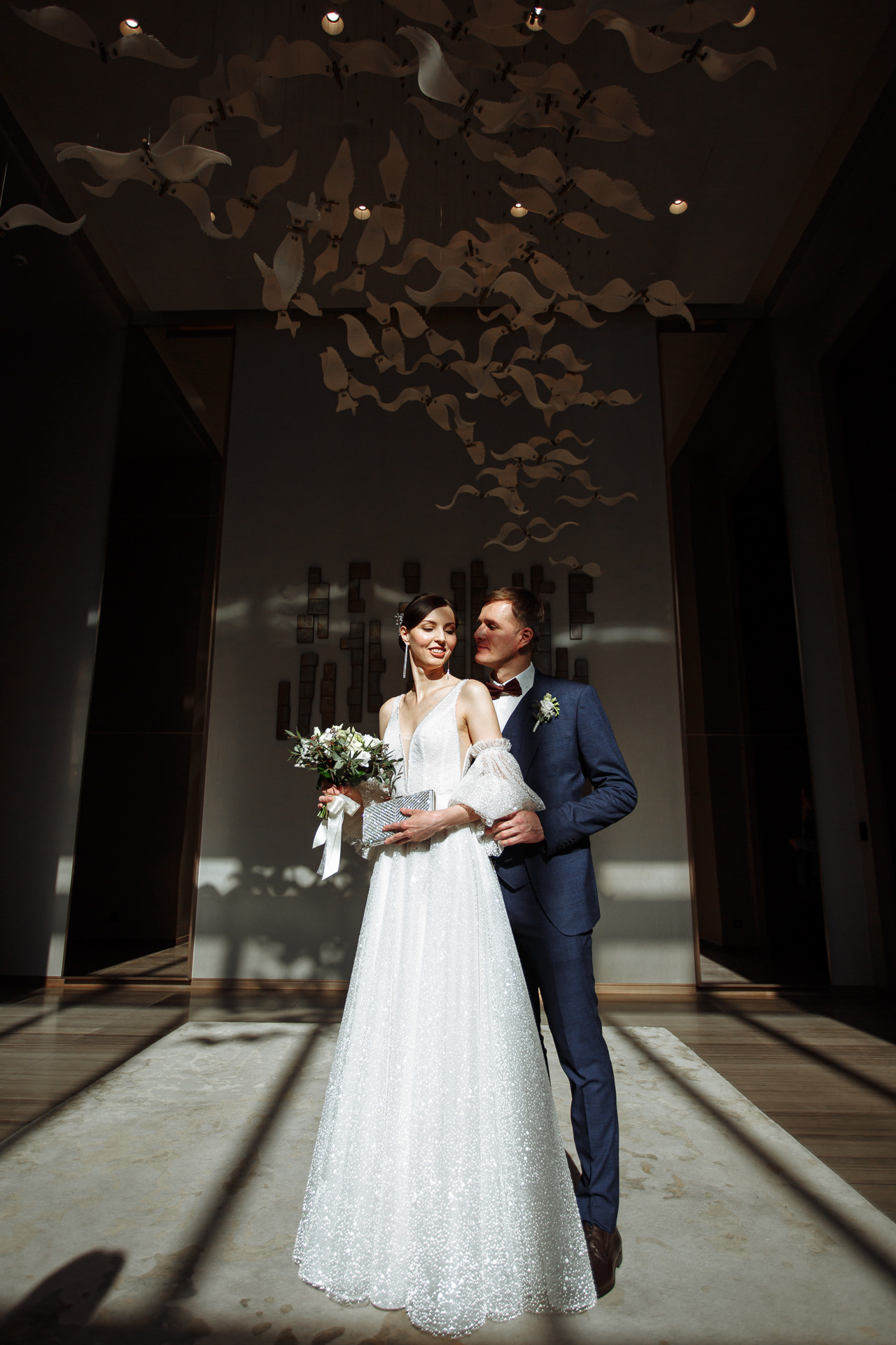 Свадебная фотосессия в ресторане Birds. Свадебный фотограф Москва и МО Сергей Киржаев