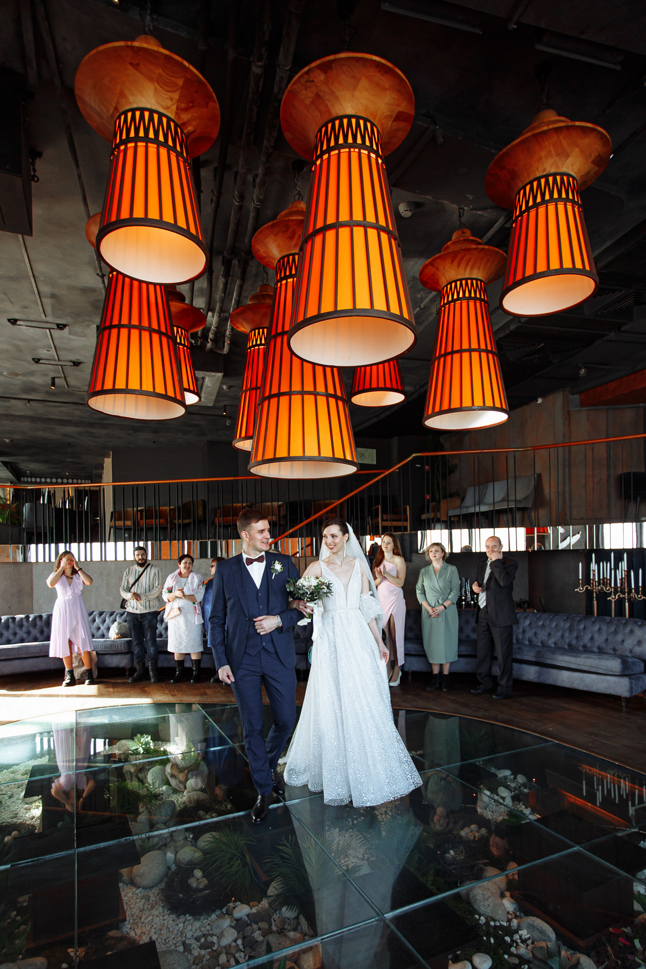 Свадебная фотосессия в ресторане Birds. Свадебный фотограф Москва и МО Сергей Киржаев