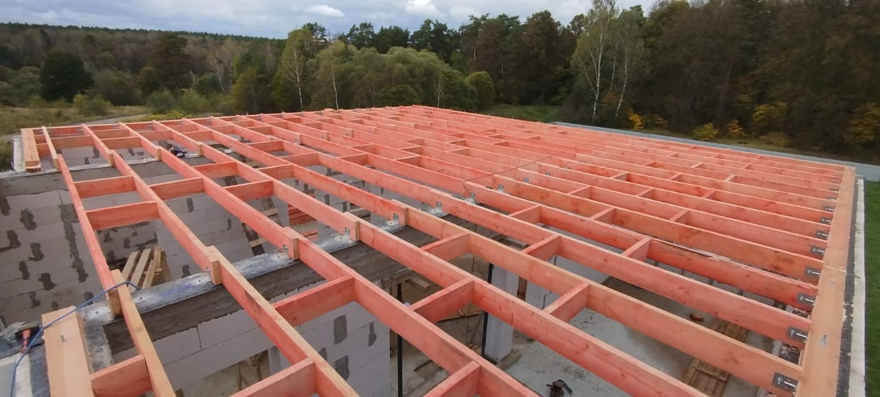 Монтаж стропильной системы