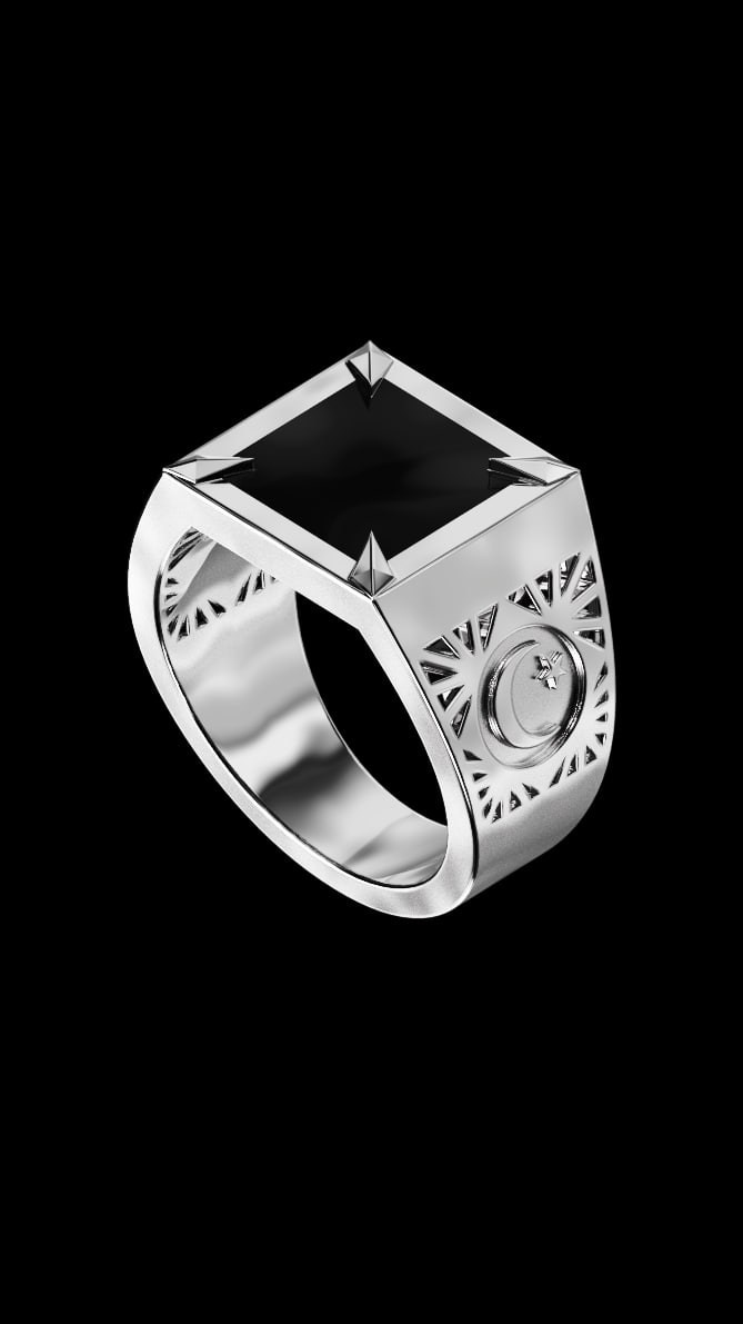 Мусульманское кольцо из серебра