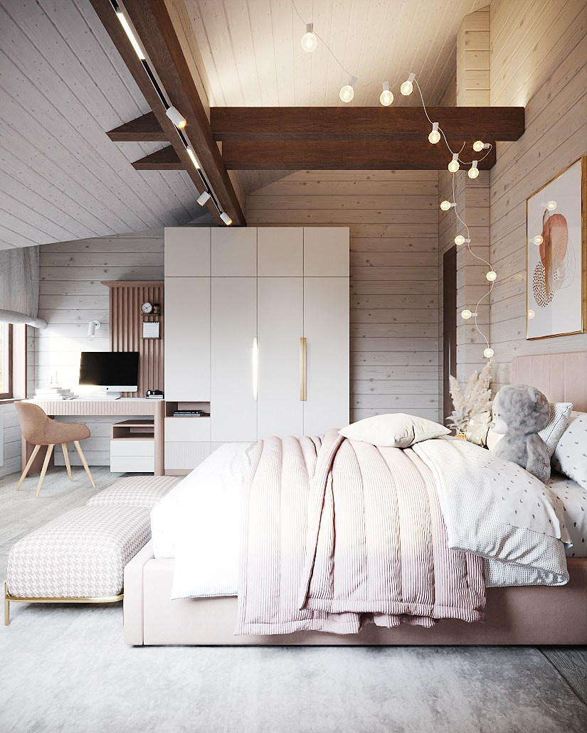 Дом из  бруса 250 м², Московская обл., к/п Гринвуд. Студия дизайна