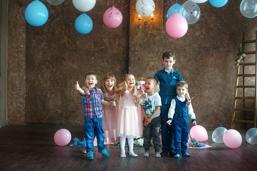 Детский праздник. Детский и семейный фотограф в Павлодаре Оксана Солей. Школа моделей