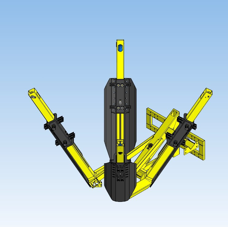 Пересадчик деревьев МД, четырехножевой на погрузчик