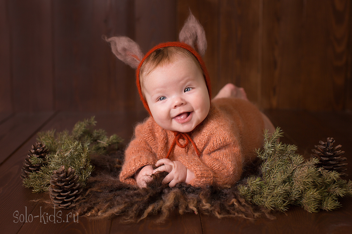 Фотографии малышей первого года жизни. Фотограф новорожденных в Екатеринбурге Анастасия Быдзина