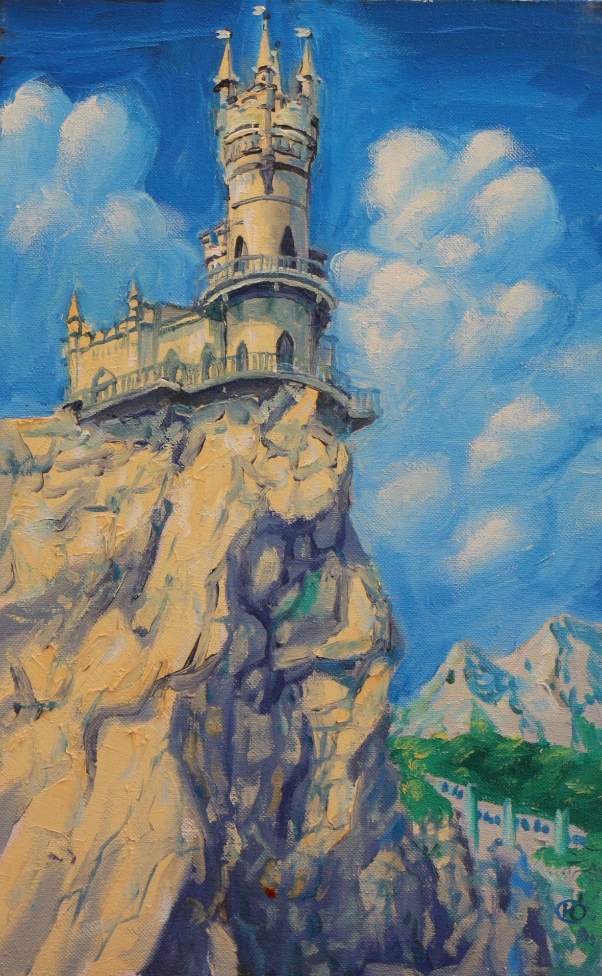 Крымский пейзаж. Продажа картин маслом на холсте в г. Ялта