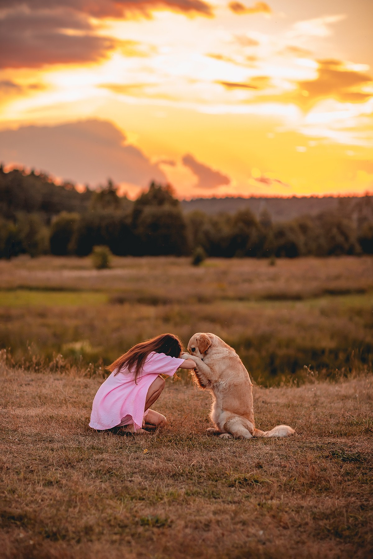 Марина и Чили в Малиново. Семейный фотограф анималист Мария Крючкова