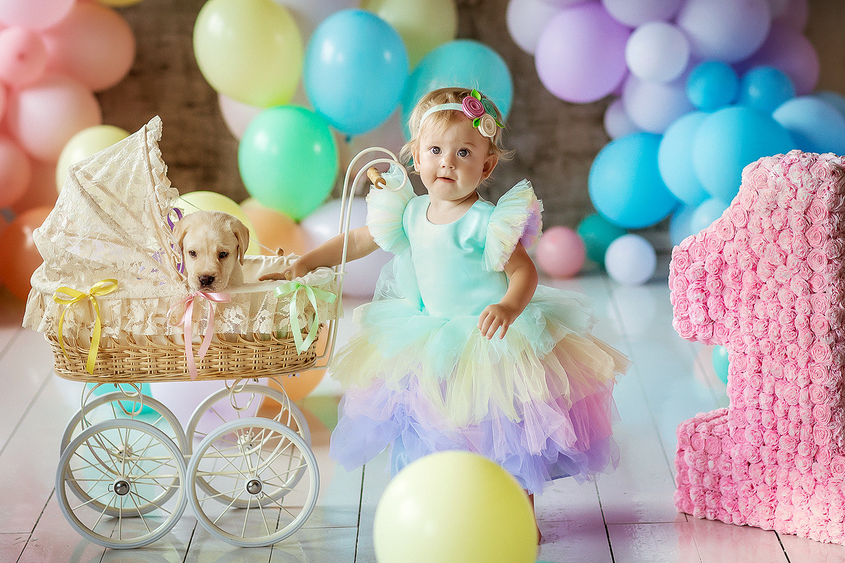 Фотосессия на один годик девочки