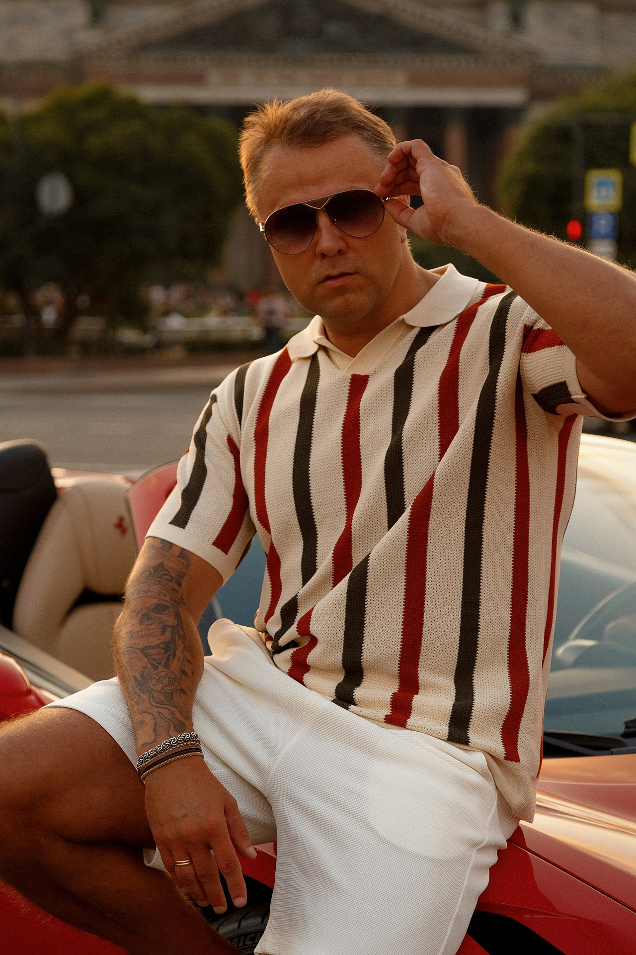 Фотосессия с феррари. Светский фотограф Санкт-Петербург и ЛО