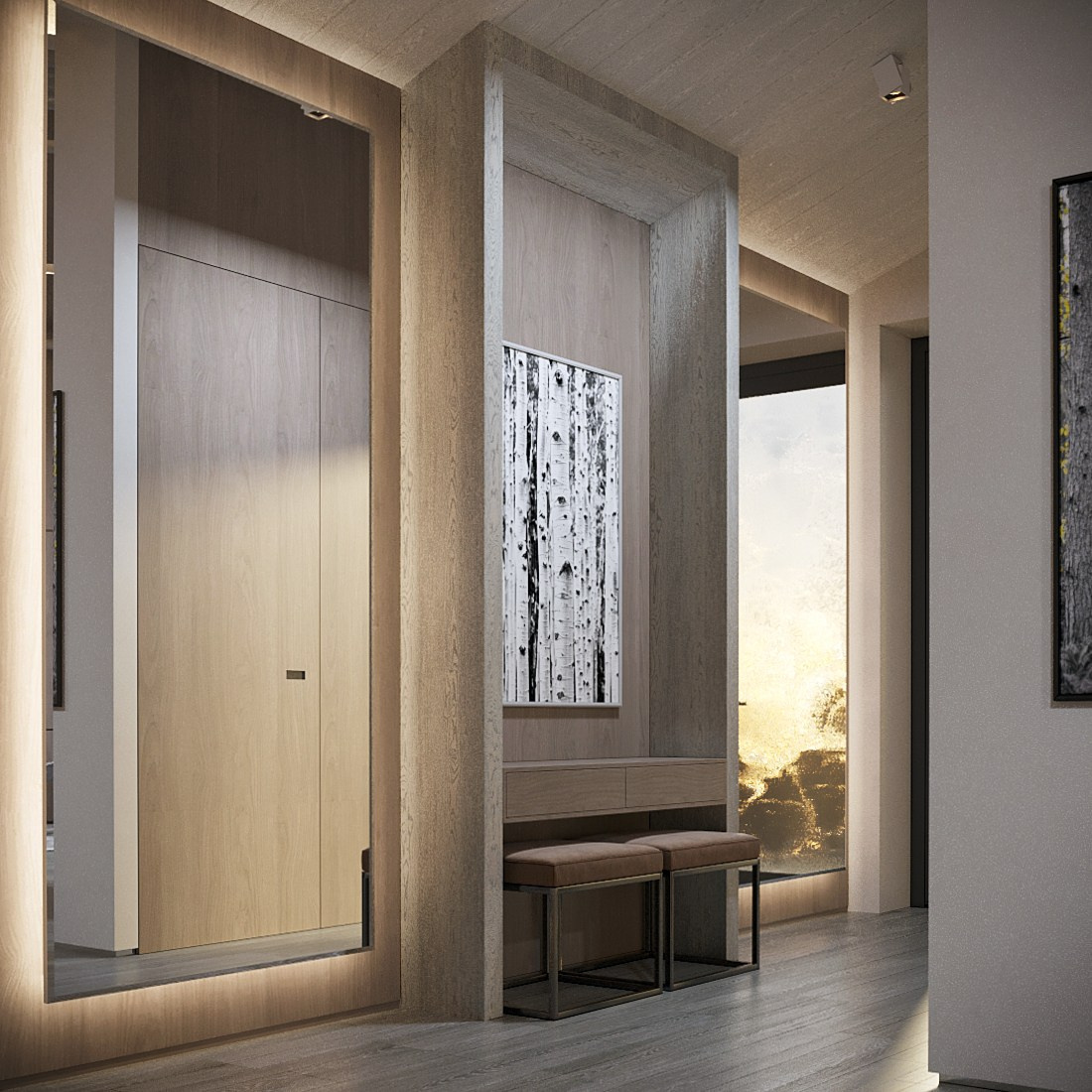 Дизайн проект интерьера частного дома (г. Москва, поселок художников)