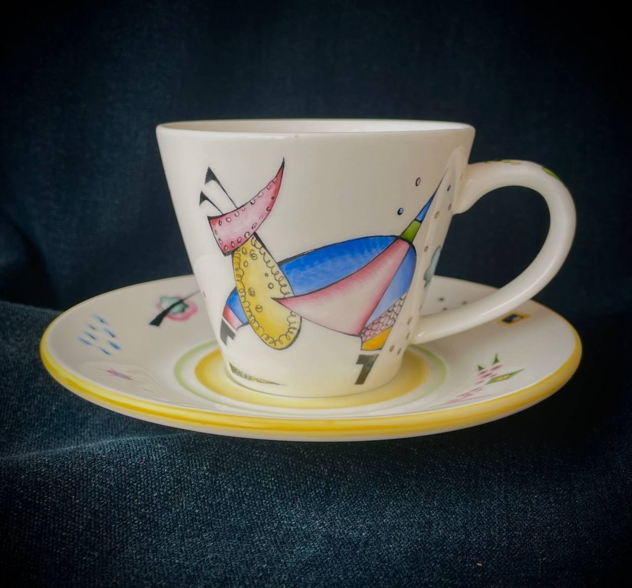 Василий Кандинский на фарфоре. Художник по фарфору в Санкт-Петербурге Писаревская Екатерина