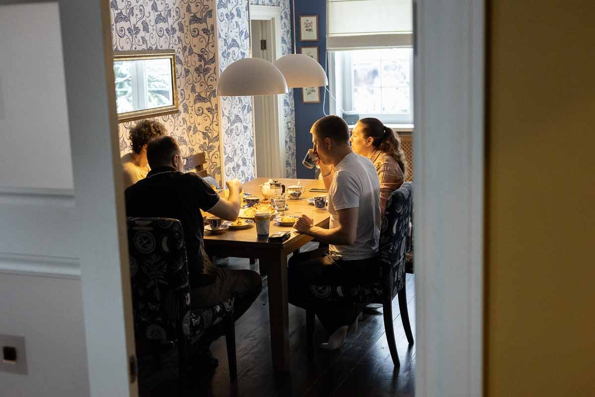 Семейная фотосессия застолье фотограф