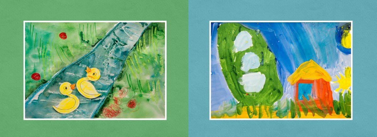 Пример готовой фотокниги из детских рисунков. Семейный фотограф в Москве Елена Снегирева