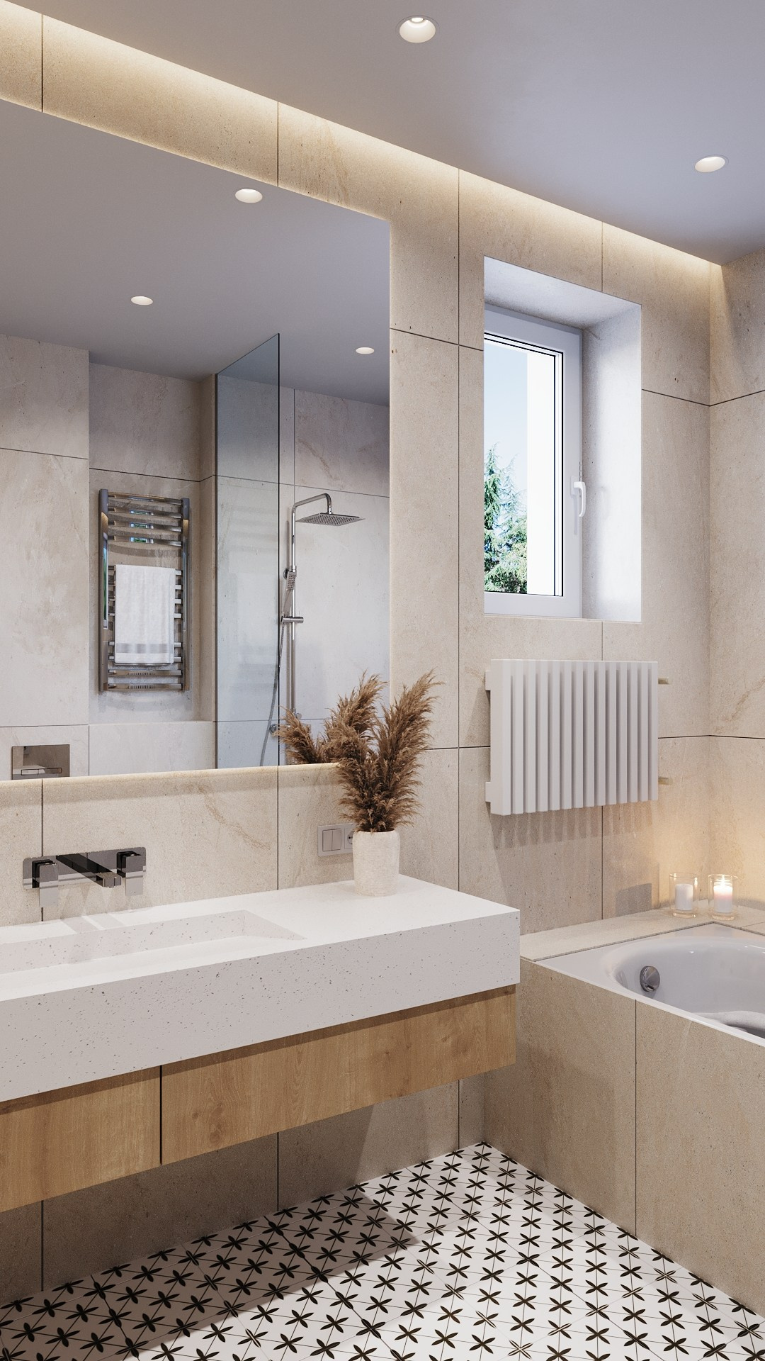 Санузлы в частном доме. Клиент: Гильмутдинов Тимур. Евгений Пырков — 3d визуализатор интерьеров и экстерьеров России