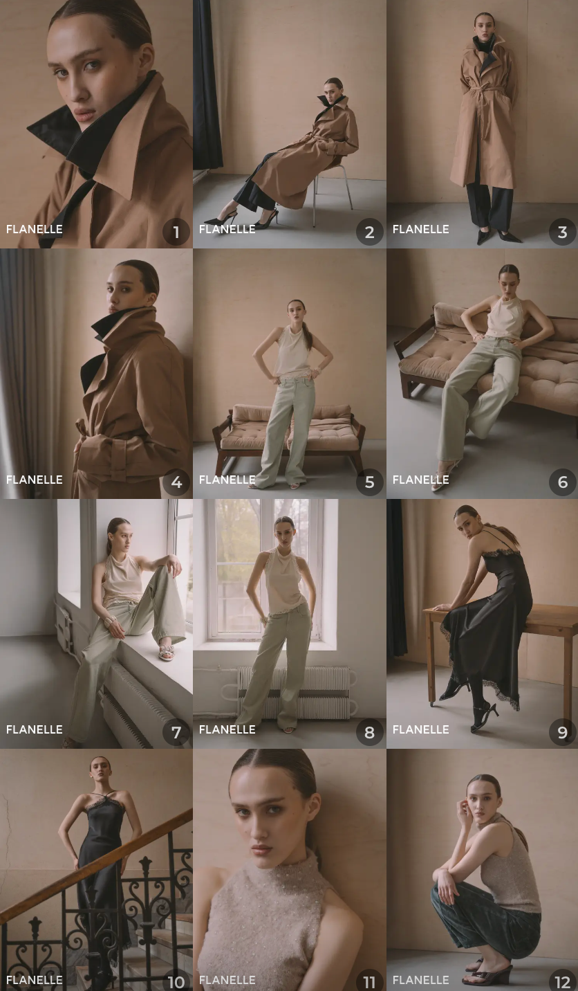 Flanelle web editorial. Коммерческий фотограф Наталия Бычкова