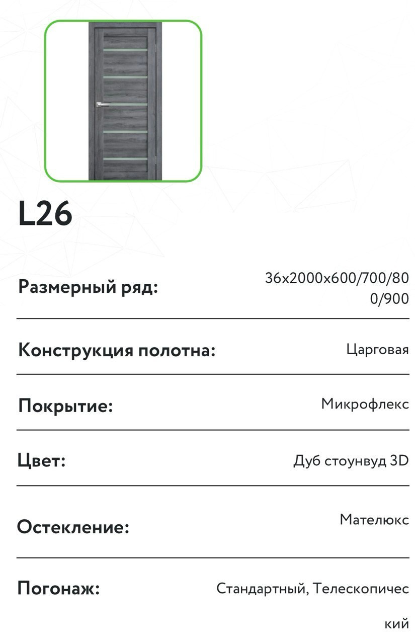 Коллекция LiteDoors_L 26. Портфолио
