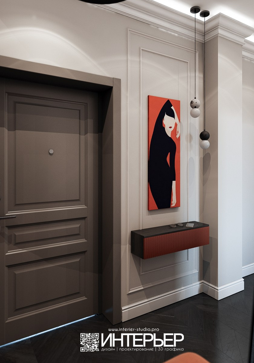 Виталий и Александра. Квартира ЖК «Курортный». Дизайн интерьера, 3D визуализация и 3D моделирование. Создание проектов и чертежей. КМВ: Кисловодск, Пятигорск, Ессентуки и удаленно