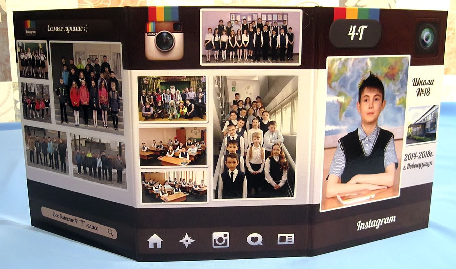 Альбом-трюмо школьный. Выпускные фотокниги